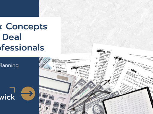 Tax Concepts for Deal Professionals: 163(j) Planning