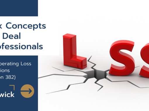 Tax Concepts for Deal Professionals: Net Operating Loss Limitations (Section 382)