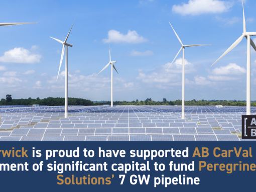 Leo Berwick supports AB CarVal with its commitment of significant capital to fund Peregrine Energy Solutions’ 7 GW pipeline