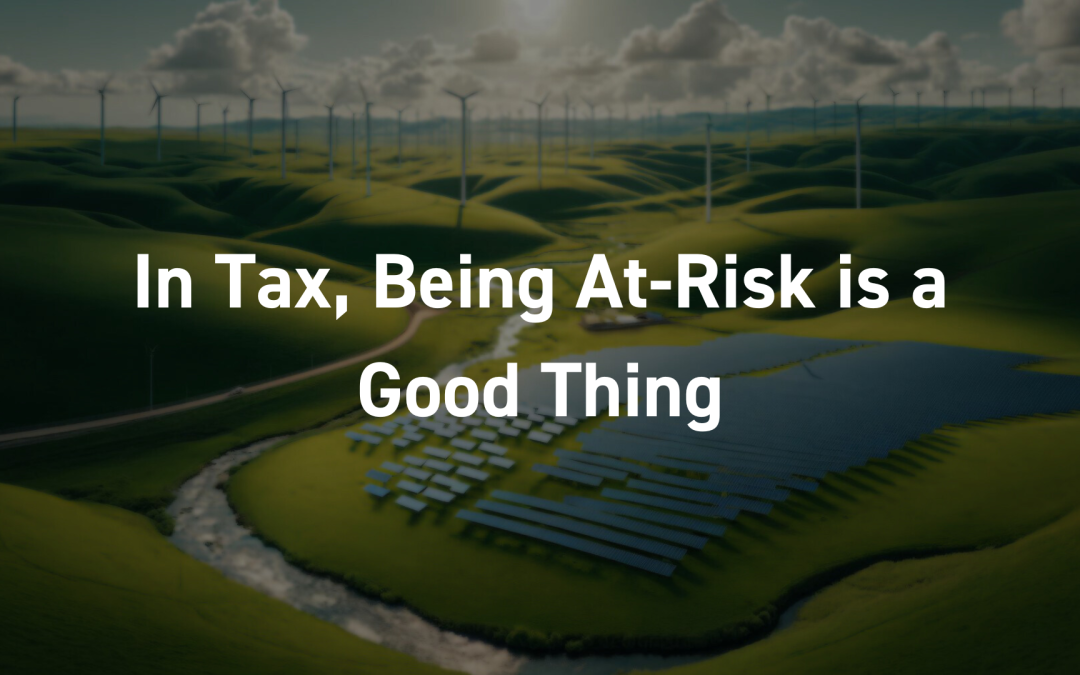 In Tax, Being At-Risk is a Good Thing