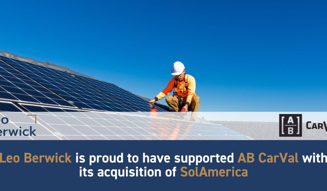 Leo Berwick supports AB CarVal with its acquisition of SolAmerica