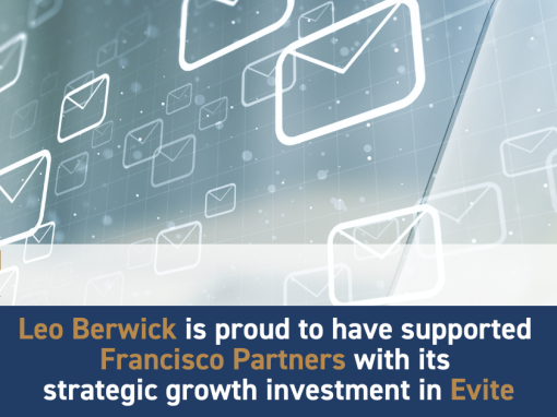 Leo Berwick supports Francisco Partners with its strategic growth investment in Evite