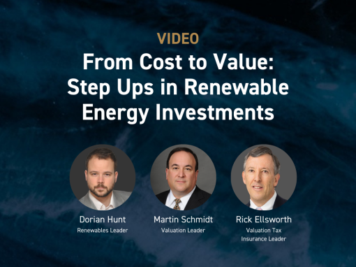 From Cost to Value: Step Ups in Renewable Energy Investments