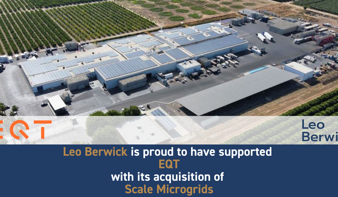 Leo Berwick supports EQT with its acquisition of Scale Microgrids