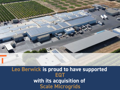 Leo Berwick supports EQT with its acquisition of Scale Microgrids